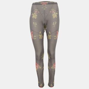 Mcq By Alexander Mcqueen Black Houndstooth Printed Leggings L